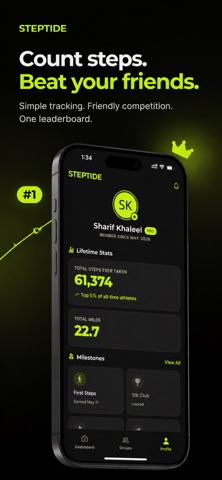 Steptide - Squad Step Counter Screenshot 2 of 4