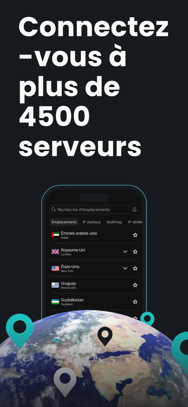 Screenshot #3 pour Surfshark VPN: Sûr et illimite
