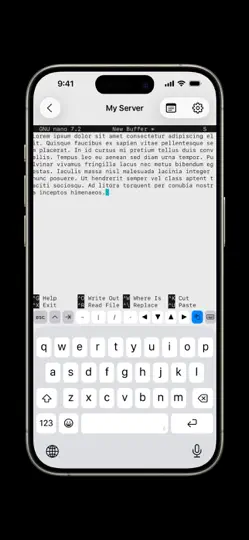 Скриншот Легкий SSH на iPhone 4