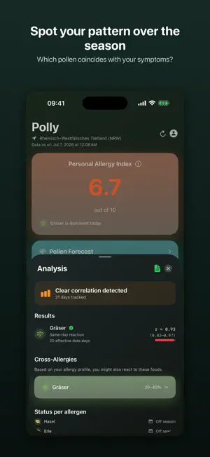 Polly: Pollen & Allergy screenshot 2