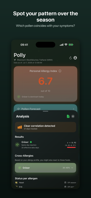 Polly: Pollen & Allergie Screenshot 2 of 4