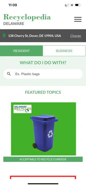 Delaware Recyclopedia screenshot 1