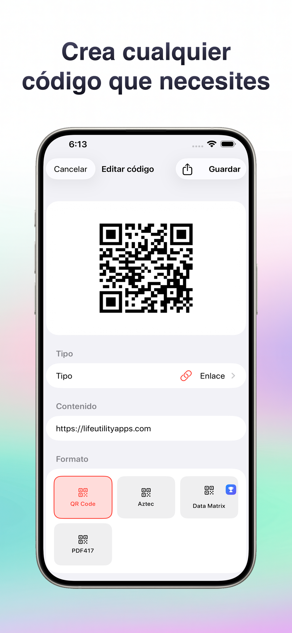 Crea cualquier codigo que necesites