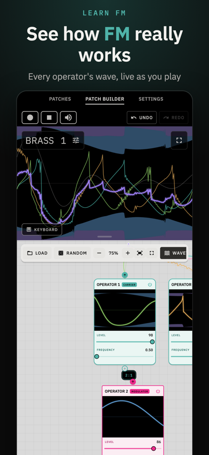 Rithmatic: FM Synth 的 App Store 截图 2