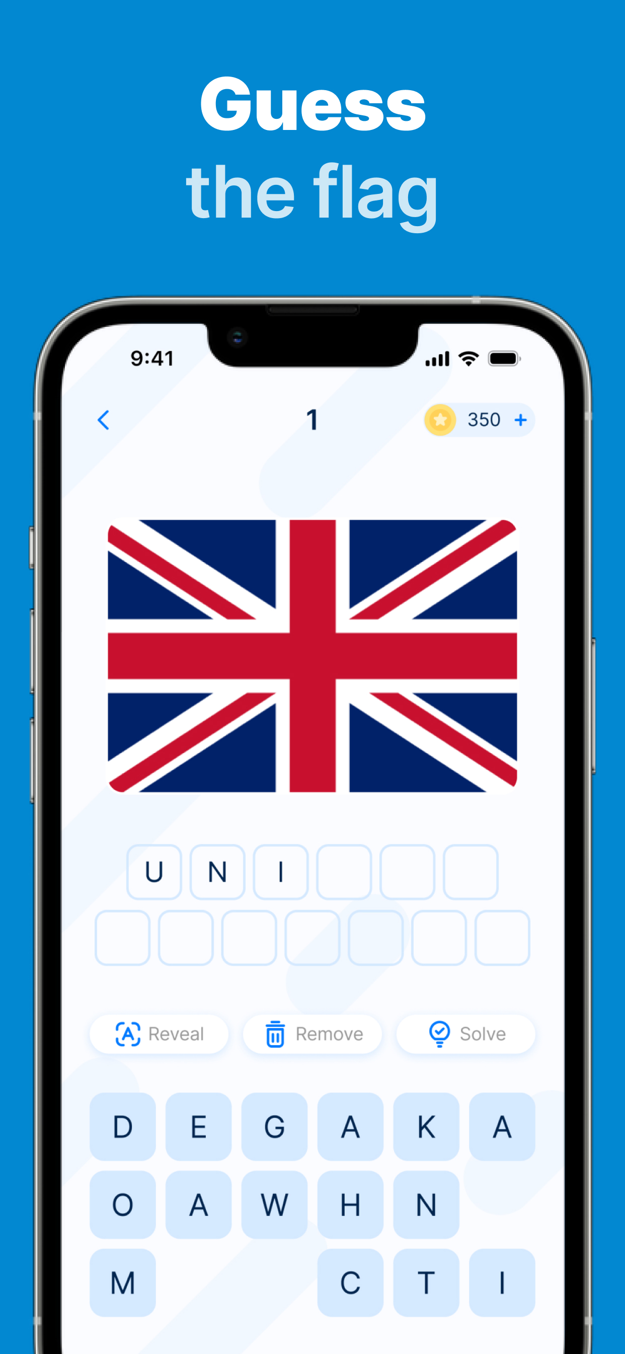 Flags quiz - guess the flag