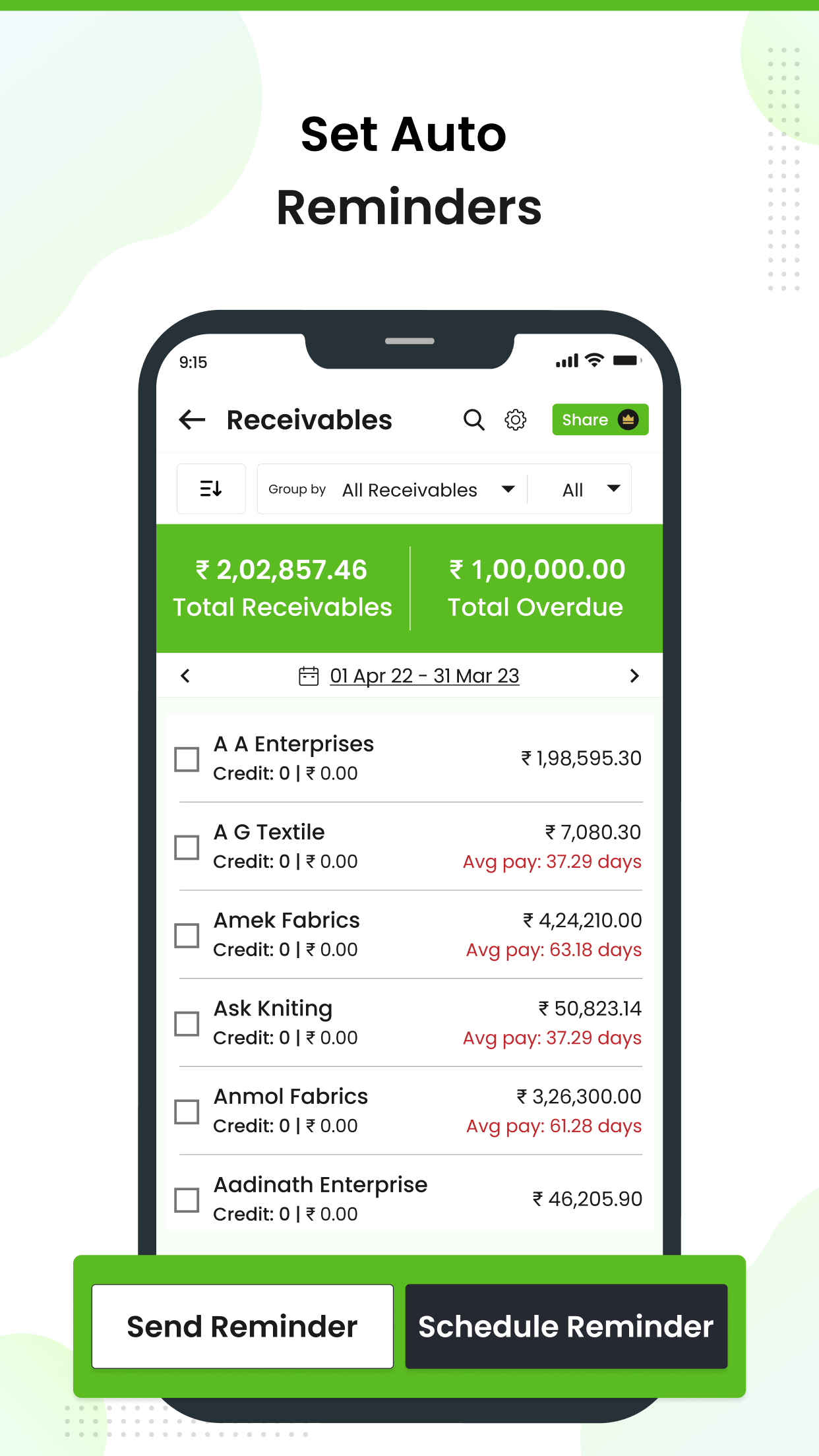 Livekeeping - Tally on Mobile