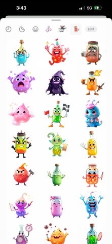 Fizzy Potion Stickers screenshot