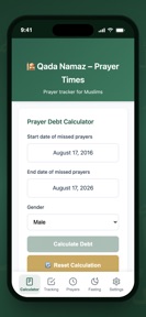 Qada Namaz – Prayer Times screenshot