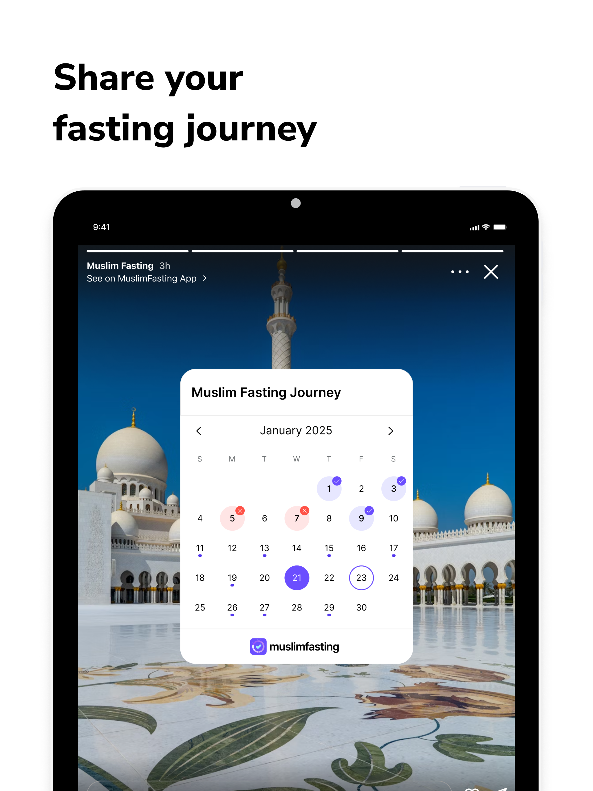 Muslim Fasting Tracker Alarm