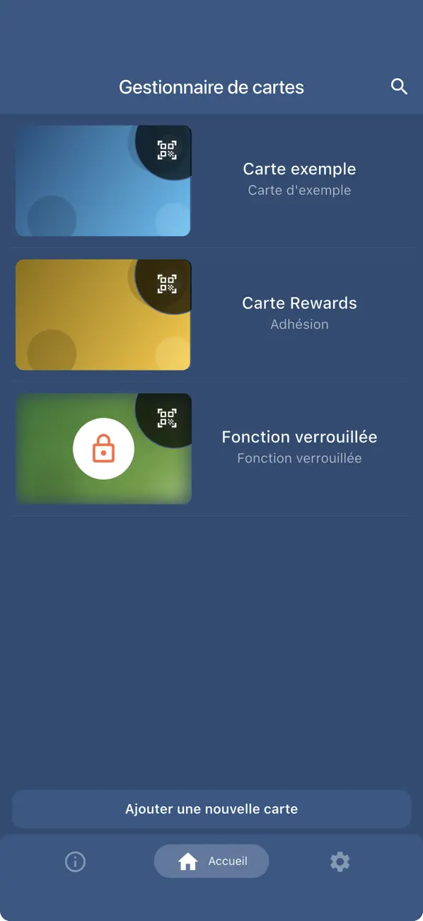 Screenshot #1 pour Gérer les cartes