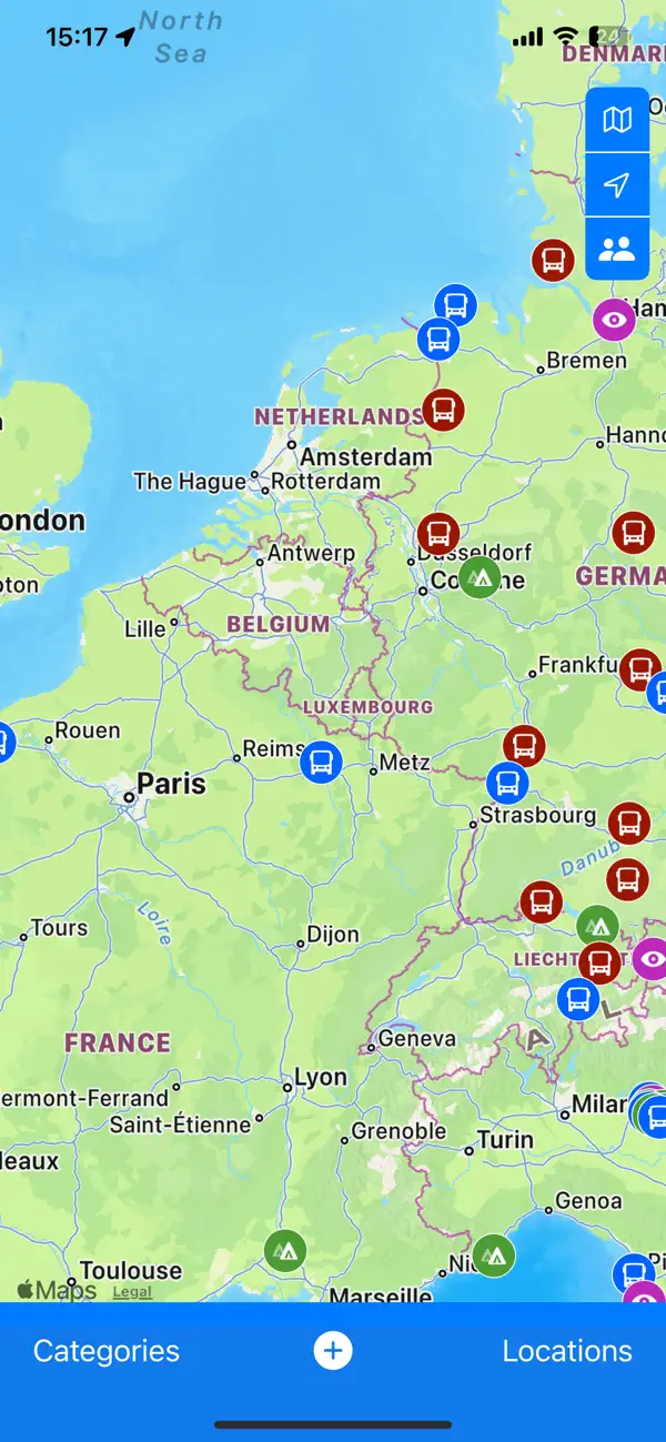 Screenshot #1 pour Locations MAP