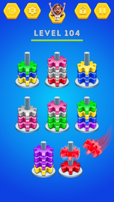 Nuts & Bolts Screw Sort Game Screenshot