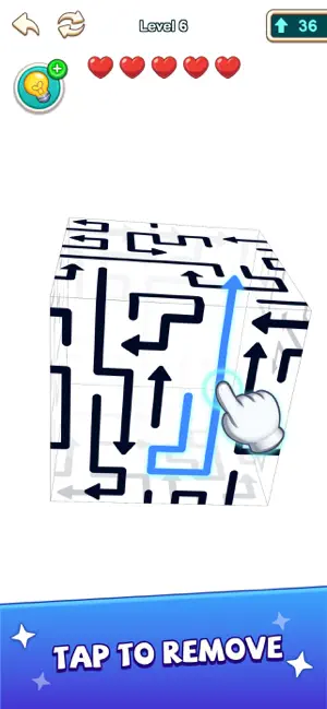 Arrow Escape:Cube Maze screenshot 1