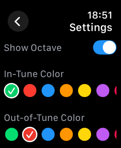Fine Chromatic Tuner Watch screenshot 4