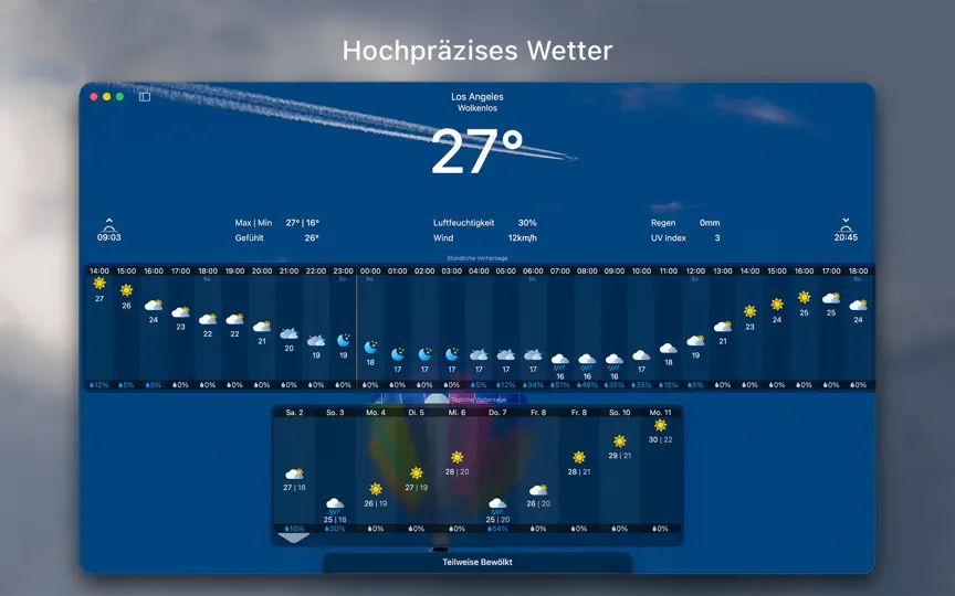Screenshot von MWetter - Wettervorhersage auf dem iPhone 1