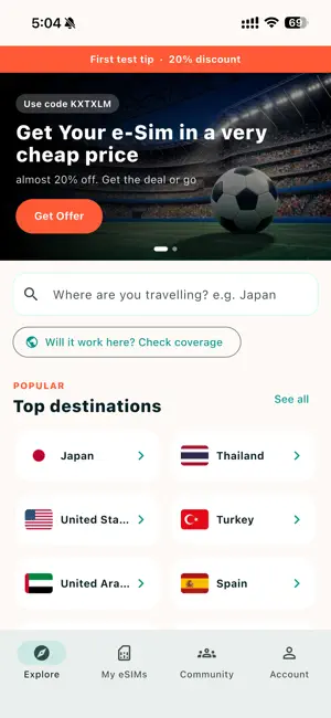 BackpackLink screenshot 2