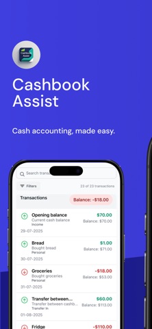 Cashbook Assist screenshot
