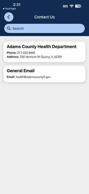 Adams County Health Dept IL screenshot 2