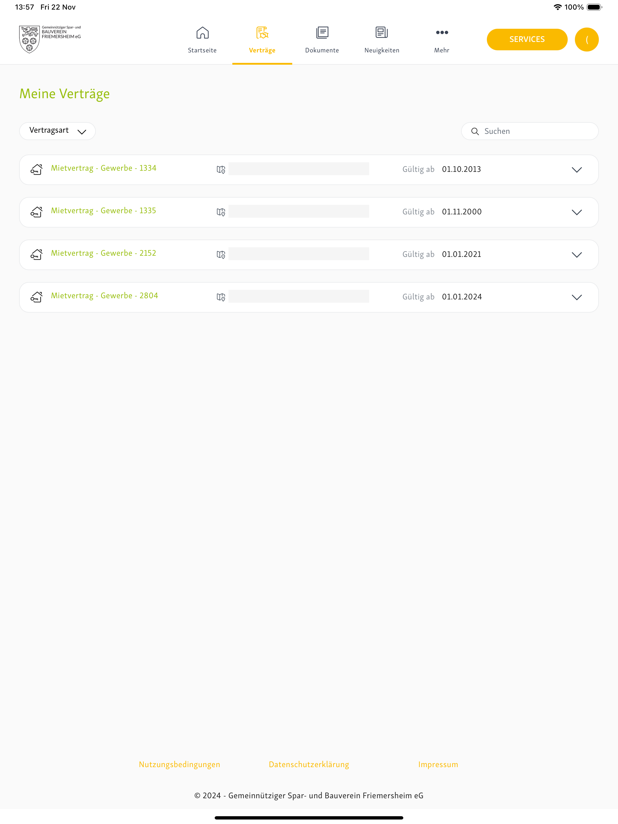 MeinBauverein-Portal screenshot 7