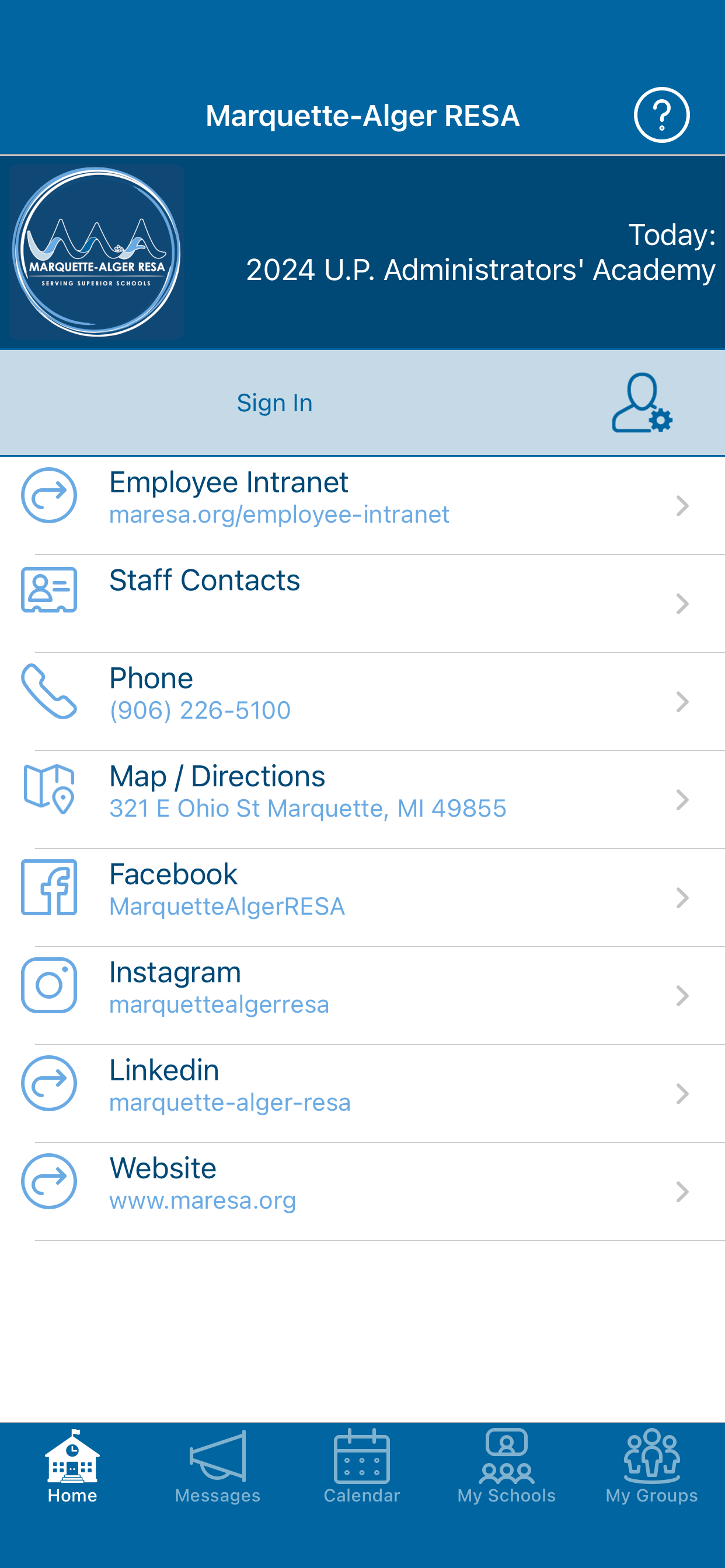 Marquette-Alger RESA