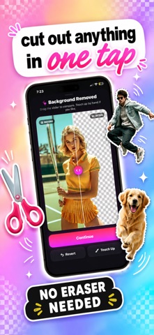 Meme Maker & Text Behind Pic screenshot