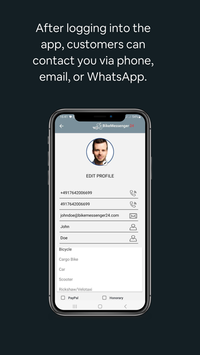 BikeMessenger24 Screenshot