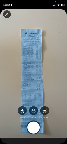 ScanarX Smart Receipt Scanner screenshot