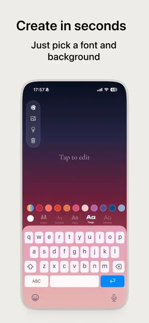 LockScreenNotes - bg text screenshot 3