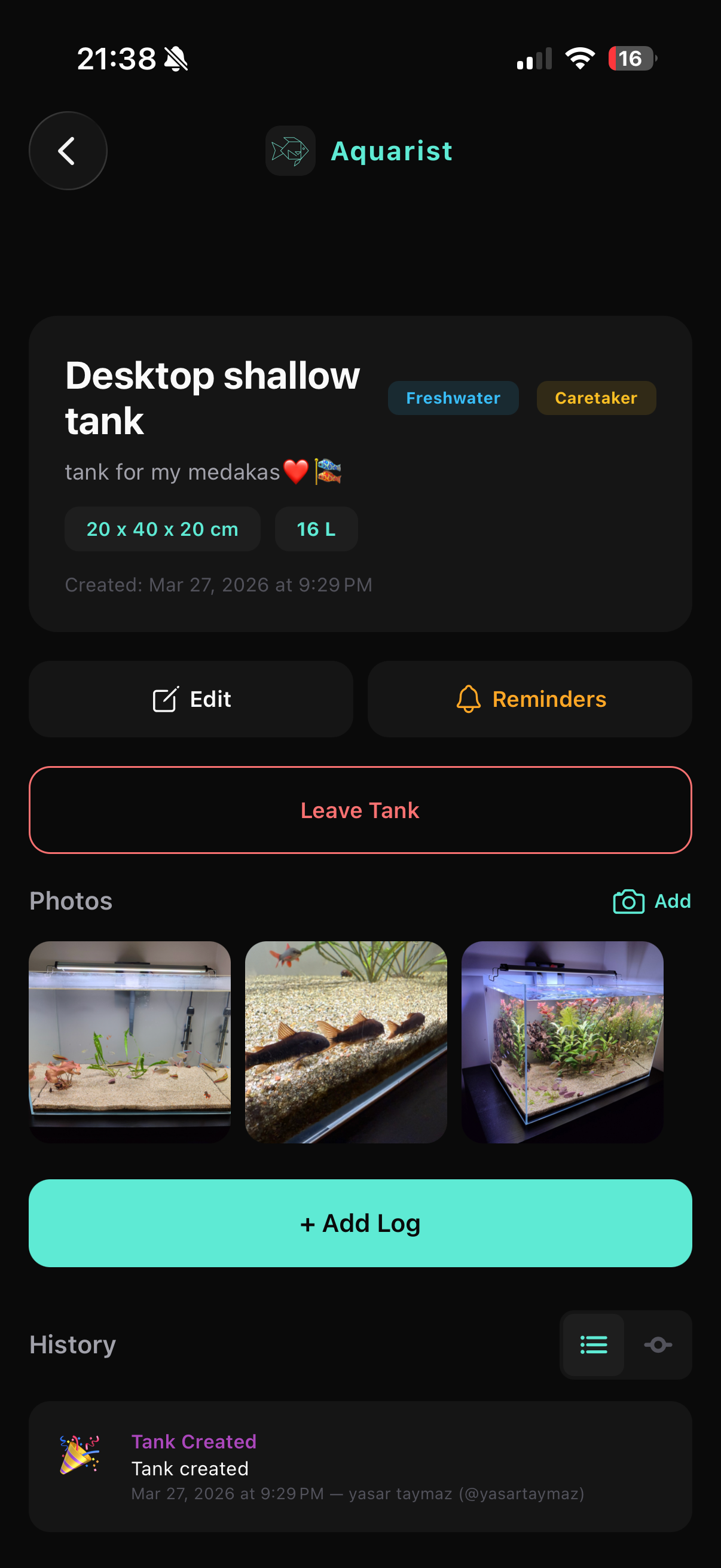 Aquarist - Tank Tracker screenshot 7