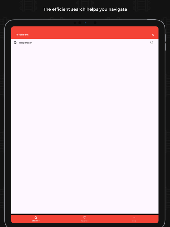 HVV Live Timetable iPad screenshot 4 - Navigation app