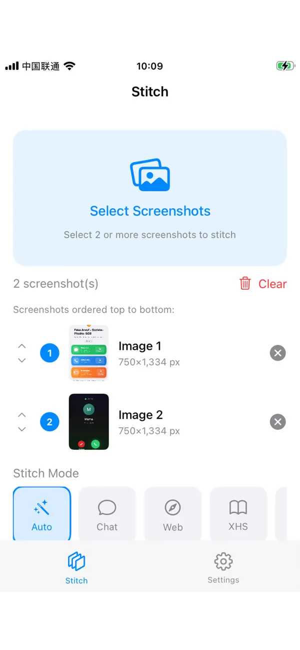 Screenshot #2 pour Long Screenshot Stitch