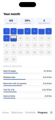 1 Month iPhone screenshot
