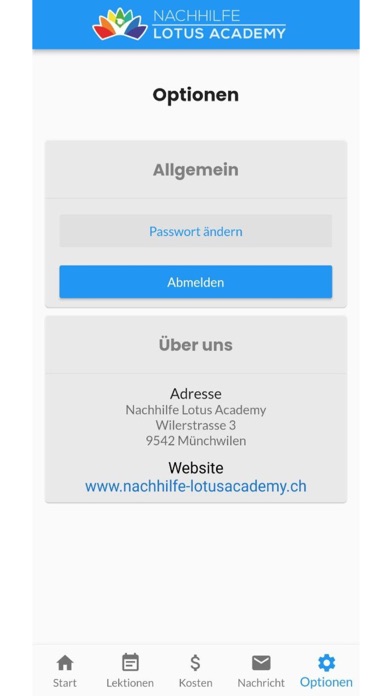 Nachhilfe Lotus Academy App Screenshot