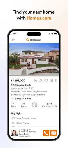 Homes.com Real Estate Search screenshot