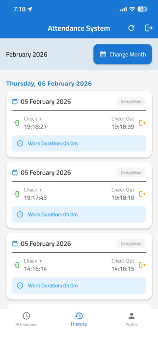 Attendances - odoo Screenshot 5 of 6