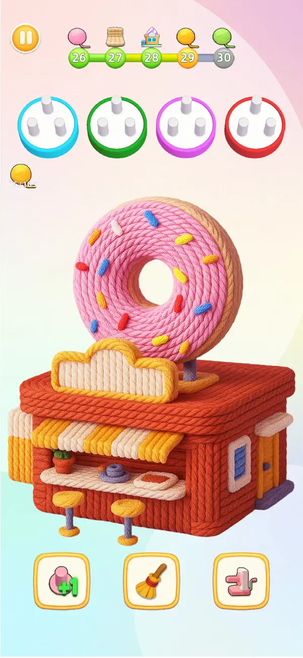 #1. Wool Craze -Yarn Color Sort 3D (iOS) بواسطة: Ladaneta Games