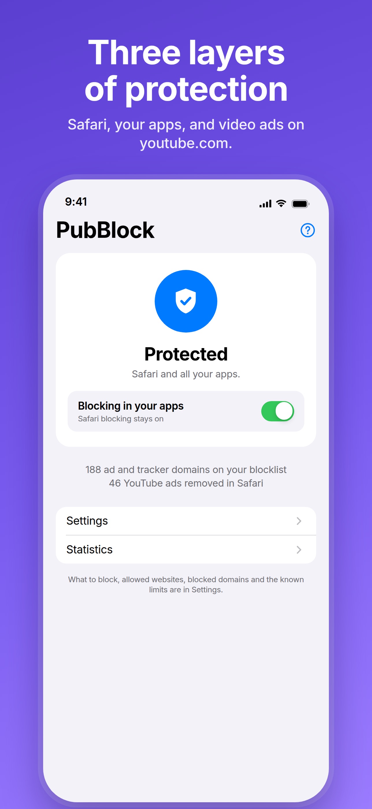 Screenshot 2 of PubBlock: Ad & Tracker Blocker