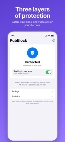 PubBlock: Ad & Tracker Blocker Screenshot 2 of 5