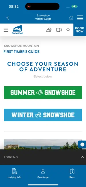 Snowshoe Lodging screenshot 4
