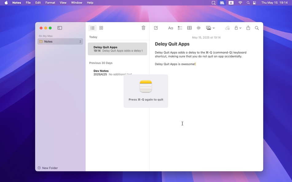 #1. Delay Quit Apps (macOS) بواسطة: 兰桂 吴