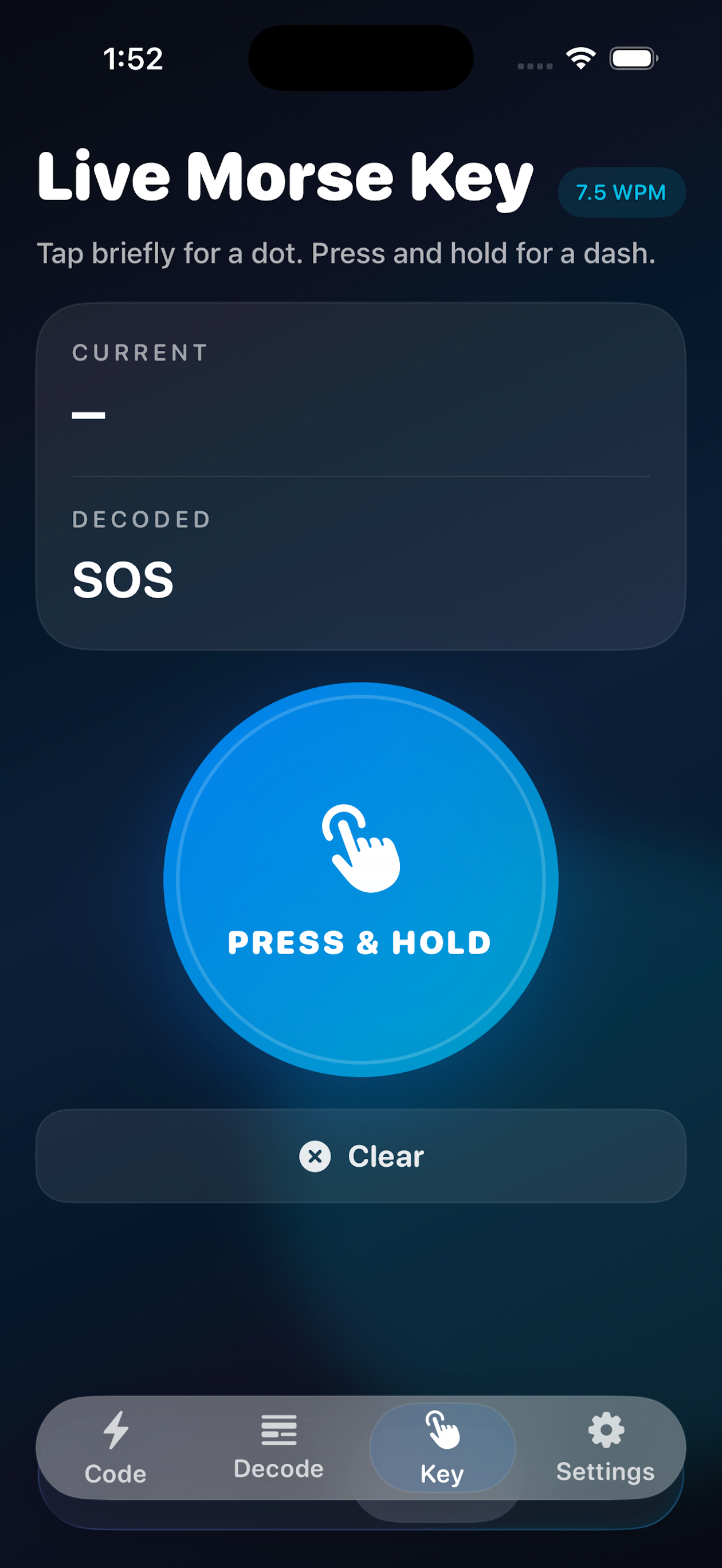 Morse iCoder screenshot 5