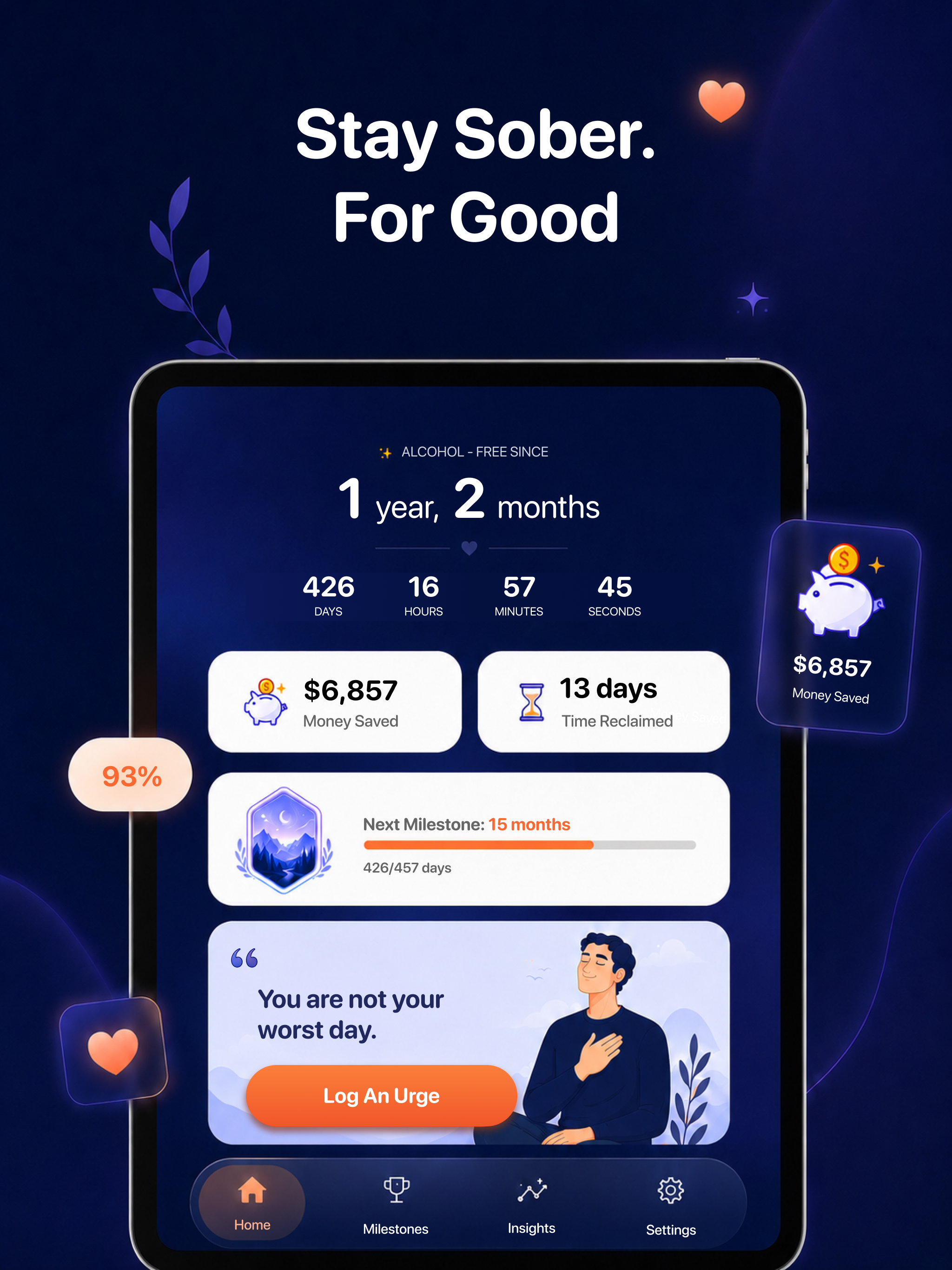 Dry Days: Sober Counter screenshot 6