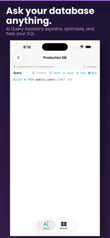 Postgres Editor screenshot