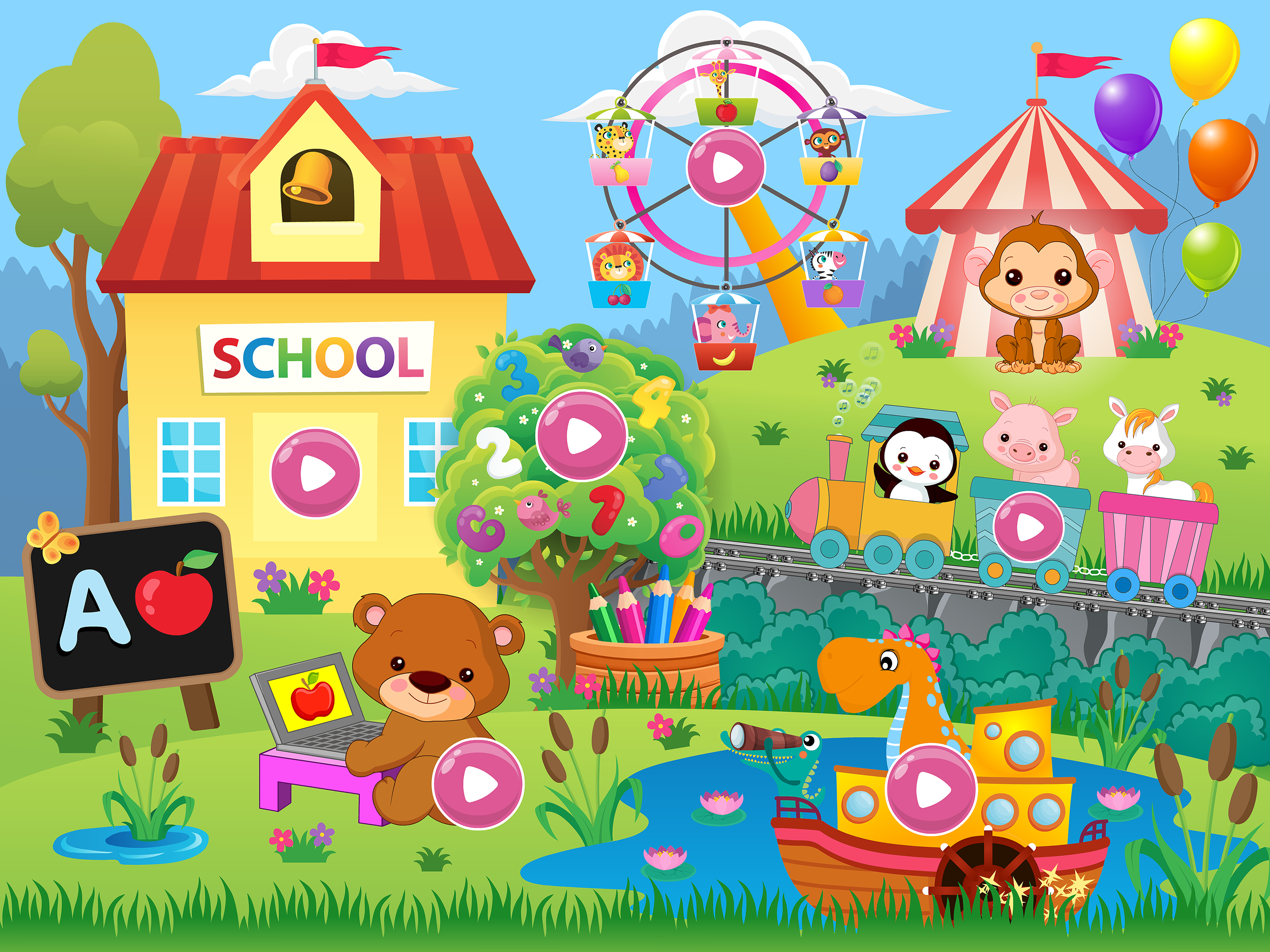 Baby games for one year olds.