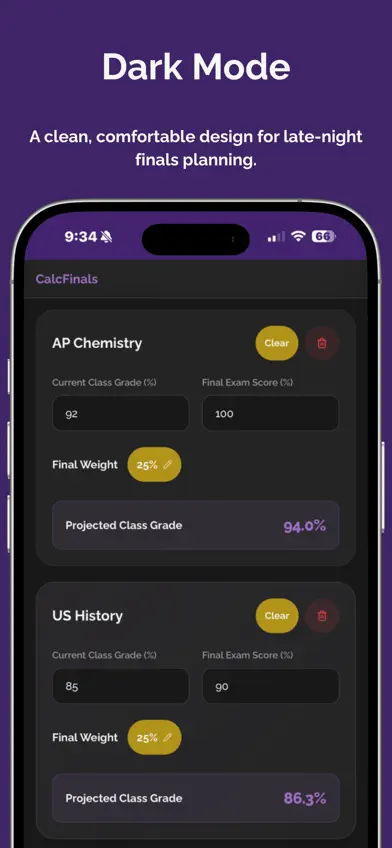 CalcFinals screenshot 5