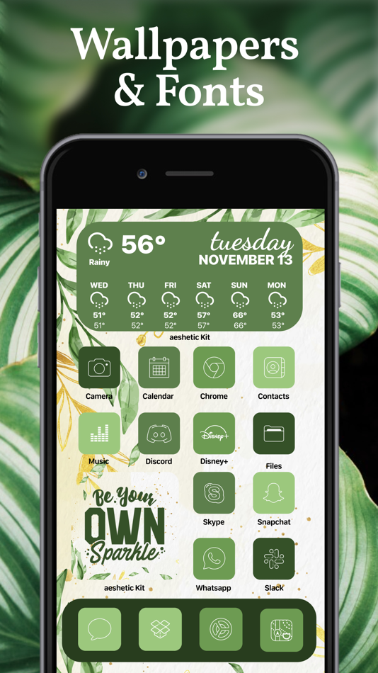 #3. aesthetic kit: widgets, themes (iOS) 由: CELESTIAN GOLDEN APPS