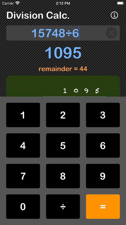 #5. Division Calculator (iOS) 由: Heng Jia Liang