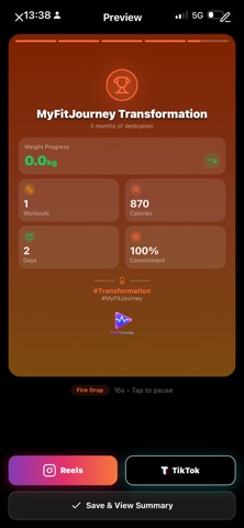 MyFitJourney Global screenshot