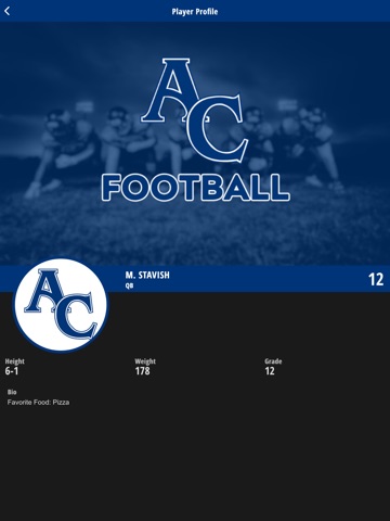 ACCS Athletics iPad screenshot