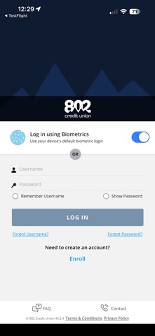 802 CU Card App iPhone screenshot